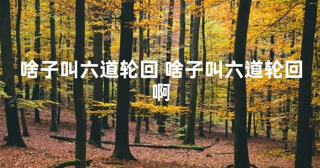 啥子叫六道轮回 啥子叫六道轮回啊